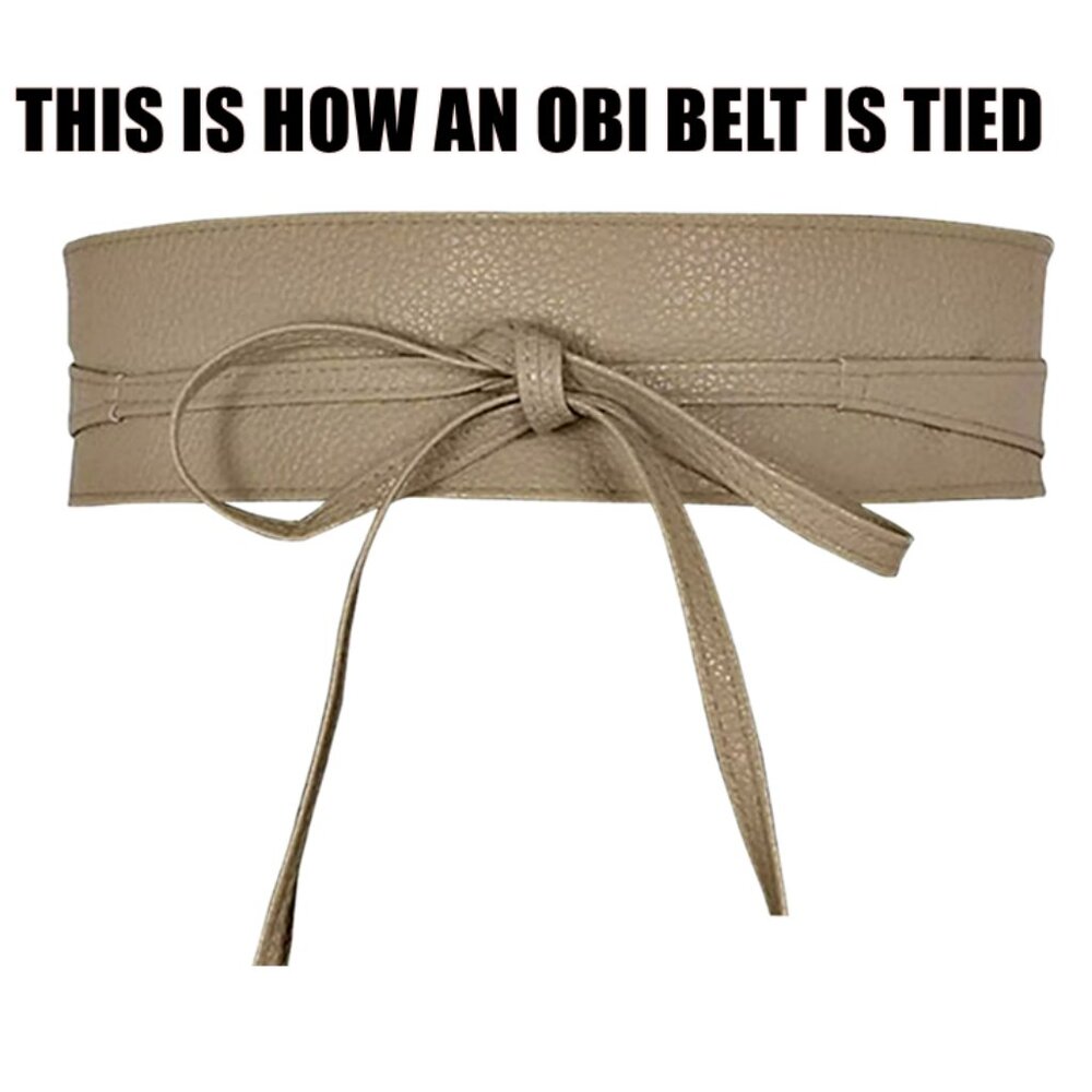 Lori Fairchild Faux Suede Brown Southwest Obi Belt NWOT - Picture 5 of 5